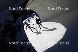 19.12.2020, Hochfilzen, Austria (AUT): Johannes Dale (NOR), Sturla Holm Laegreid (NOR), (l-r) -  IBU World Cup Biathlon, pursuit men, Hochfilzen (AUT). www.nordicfocus.com. © Manzoni/NordicFocus. Every downloaded picture is fee-liable.