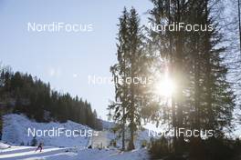 17.12.2020, Hochfilzen, Austria (AUT): Feature: Track atmosphere with an undefined athlete competing on the track -  IBU World Cup Biathlon, sprint men, Hochfilzen (AUT). www.nordicfocus.com. © Manzoni/NordicFocus. Every downloaded picture is fee-liable.