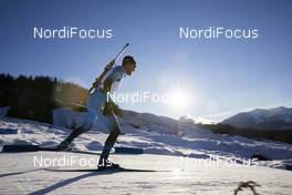 17.12.2020, Hochfilzen, Austria (AUT): Simon Desthieux (FRA) -  IBU World Cup Biathlon, sprint men, Hochfilzen (AUT). www.nordicfocus.com. © Manzoni/NordicFocus. Every downloaded picture is fee-liable.