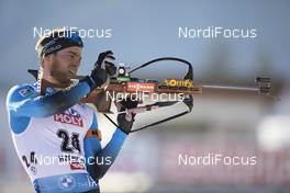 17.12.2020, Hochfilzen, Austria (AUT): Antonin Guigonnat (FRA) -  IBU World Cup Biathlon, sprint men, Hochfilzen (AUT). www.nordicfocus.com. © Manzoni/NordicFocus. Every downloaded picture is fee-liable.