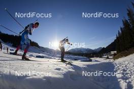 17.12.2020, Hochfilzen, Austria (AUT): Matvey Eliseev (RUS), Johannes Kuehn (GER), (l-r) -  IBU World Cup Biathlon, sprint men, Hochfilzen (AUT). www.nordicfocus.com. © Manzoni/NordicFocus. Every downloaded picture is fee-liable.