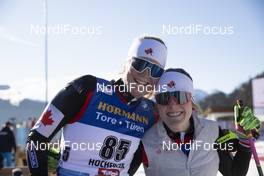 18.12.2020, Hochfilzen, Austria (AUT): Sarah Beaudry (CAN), Emma Lunder (CAN), (l-r) -  IBU World Cup Biathlon, sprint women, Hochfilzen (AUT). www.nordicfocus.com. © Manzoni/NordicFocus. Every downloaded picture is fee-liable.