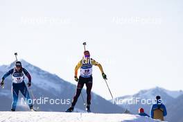 18.12.2020, Hochfilzen, Austria (AUT): Lena Haecki (SUI), Maren Hammerschmidt (GER), (l-r) -  IBU World Cup Biathlon, sprint women, Hochfilzen (AUT). www.nordicfocus.com. © Manzoni/NordicFocus. Every downloaded picture is fee-liable.