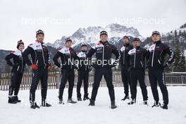 16.12.2020, Hochfilzen, Austria (AUT): Event Feature: Japanese Team Staff poses for a photo -  IBU World Cup Biathlon, training, Hochfilzen (AUT). www.nordicfocus.com. © Manzoni/NordicFocus. Every downloaded picture is fee-liable.