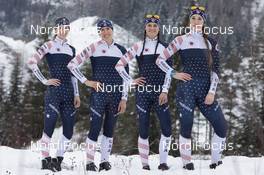 16.12.2020, Hochfilzen, Austria (AUT): Clare Egan (USA), Susan Dunklee (USA), Joanne Reid (USA), Deedra Irwin (USA), (l-r) -  IBU World Cup Biathlon, training, Hochfilzen (AUT). www.nordicfocus.com. © Manzoni/NordicFocus. Every downloaded picture is fee-liable.