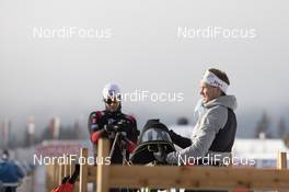16.12.2020, Hochfilzen, Austria (AUT): Sturla Holm Laegreid (NOR), Johannes Dale (NOR), (l-r) -  IBU World Cup Biathlon, training, Hochfilzen (AUT). www.nordicfocus.com. © Manzoni/NordicFocus. Every downloaded picture is fee-liable.