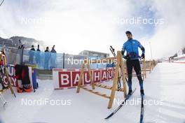 16.12.2020, Hochfilzen, Austria (AUT): Simon Desthieux (FRA) -  IBU World Cup Biathlon, training, Hochfilzen (AUT). www.nordicfocus.com. © Manzoni/NordicFocus. Every downloaded picture is fee-liable.