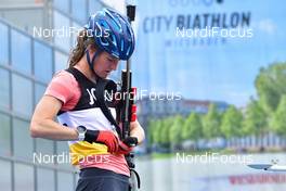 27.09.2020, Wiesbaden, Germany (GER): Clare Egan (USA) - City-Biathlon Wiesbaden - Wiesbaden (GER). www.nordicfocus.com. © Reichert/NordicFocus. Every downloaded picture is fee-liable.