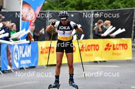 27.09.2020, Wiesbaden, Germany (GER): Julia Simon (FRA) - City-Biathlon Wiesbaden - Wiesbaden (GER). www.nordicfocus.com. © Reichert/NordicFocus. Every downloaded picture is fee-liable.