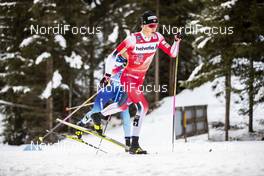 01.01.2020, Toblach, Italy (ITA): Johannes Hoesflot Klaebo (NOR) - FIS world cup cross-country, tour de ski, pursuit men, Toblach (ITA). www.nordicfocus.com. © Modica/NordicFocus. Every downloaded picture is fee-liable.