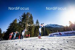 01.01.2020, Toblach, Italy (ITA): Elina Roennlund (SWE), Anna Nechaevskaya (RUS), (l-r)  - FIS world cup cross-country, tour de ski, pursuit women, Toblach (ITA). www.nordicfocus.com. © Modica/NordicFocus. Every downloaded picture is fee-liable.