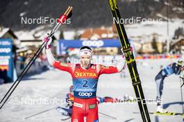 01.01.2020, Toblach, Italy (ITA): Ingvild Flugstad Oestberg (NOR) - FIS world cup cross-country, tour de ski, pursuit women, Toblach (ITA). www.nordicfocus.com. © Modica/NordicFocus. Every downloaded picture is fee-liable.