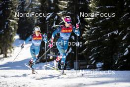 01.01.2020, Toblach, Italy (ITA): Sadie Maubet Bjornsen (USA) - FIS world cup cross-country, tour de ski, pursuit women, Toblach (ITA). www.nordicfocus.com. © Modica/NordicFocus. Every downloaded picture is fee-liable.