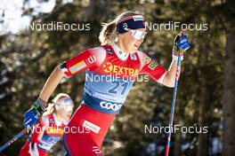 01.01.2020, Toblach, Italy (ITA): Kari Oeyre Slind (NOR) - FIS world cup cross-country, tour de ski, pursuit women, Toblach (ITA). www.nordicfocus.com. © Modica/NordicFocus. Every downloaded picture is fee-liable.