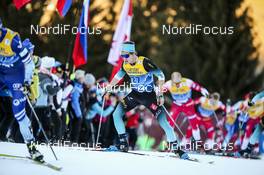 05.01.2020, Val di Fiemme, Italy (ITA): Clement Parisse (FRA) - FIS world cup cross-country, tour de ski, final climb men, Val di Fiemme (ITA). www.nordicfocus.com. © Becchis/NordicFocus. Every downloaded picture is fee-liable.