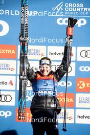 05.01.2020, Val di Fiemme, Italy (ITA): Jessica Diggins (USA) - FIS world cup cross-country, tour de ski, final climb women, Val di Fiemme (ITA). www.nordicfocus.com. © Modica/NordicFocus. Every downloaded picture is fee-liable.