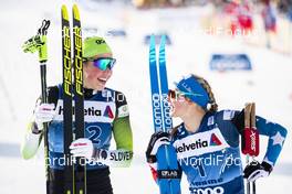 04.01.2020, Val di Fiemme, Italy (ITA): Anamarija Lampic (SLO), Jessica Diggins (USA), (l-r)  - FIS world cup cross-country, tour de ski, individual sprint, Val di Fiemme (ITA). www.nordicfocus.com. © Modica/NordicFocus. Every downloaded picture is fee-liable.