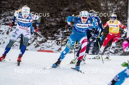 04.01.2020, Val di Fiemme, Italy (ITA): Jessica Diggins (USA), Jonna Sundling (SWE), (l-r)  - FIS world cup cross-country, tour de ski, individual sprint, Val di Fiemme (ITA). www.nordicfocus.com. © Modica/NordicFocus. Every downloaded picture is fee-liable.