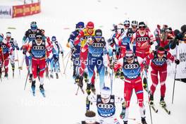 03.01.2020, Val di Fiemme, Italy (ITA): Ueli Schnider (SUI), Sjur Roethe (NOR), (l-r)  - FIS world cup cross-country, tour de ski, mass men, Val di Fiemme (ITA). www.nordicfocus.com. © Modica/NordicFocus. Every downloaded picture is fee-liable.