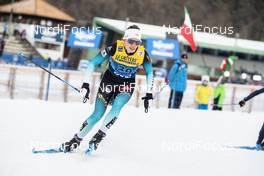 03.01.2020, Val di Fiemme, Italy (ITA): Delphine Claudel (FRA) - FIS world cup cross-country, tour de ski, mass women, Val di Fiemme (ITA). www.nordicfocus.com. © Modica/NordicFocus. Every downloaded picture is fee-liable.