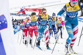 03.01.2020, Val di Fiemme, Italy (ITA): Jessica Diggins (USA), Tiril Udnes Weng (NOR), (l-r)  - FIS world cup cross-country, tour de ski, mass women, Val di Fiemme (ITA). www.nordicfocus.com. © Modica/NordicFocus. Every downloaded picture is fee-liable.