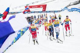 03.01.2020, Val di Fiemme, Italy (ITA): Ingvild Flugstad Oestberg (NOR), Ebba Andersson (SWE), Heidi Weng (NOR), Natalia Nepryaeva (RUS), (l-r)  - FIS world cup cross-country, tour de ski, mass women, Val di Fiemme (ITA). www.nordicfocus.com. © Modica/NordicFocus. Every downloaded picture is fee-liable.