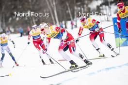 03.01.2020, Val di Fiemme, Italy (ITA): Ingvild Flugstad Oestberg (NOR), Heidi Weng (NOR), (l-r)  - FIS world cup cross-country, tour de ski, mass women, Val di Fiemme (ITA). www.nordicfocus.com. © Modica/NordicFocus. Every downloaded picture is fee-liable.