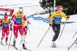 03.01.2020, Val di Fiemme, Italy (ITA): Katharina Hennig (GER), Ingvild Flugstad Oestberg (NOR), (l-r)  - FIS world cup cross-country, tour de ski, mass women, Val di Fiemme (ITA). www.nordicfocus.com. © Modica/NordicFocus. Every downloaded picture is fee-liable.