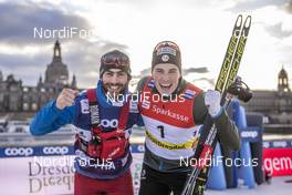 11.01.2020, Dresden, Germany (GER): Lucas Chanavat (FRA) - FIS world cup cross-country, individual sprint, Dresden (GER). www.nordicfocus.com. © Thibaut/NordicFocus. Every downloaded picture is fee-liable.