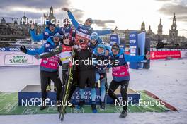 11.01.2020, Dresden, Germany (GER):  Team France - FIS world cup cross-country, individual sprint, Dresden (GER). www.nordicfocus.com. © Thibaut/NordicFocus. Every downloaded picture is fee-liable.