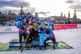 11.01.2020, Dresden, Germany (GER):  Team France - FIS world cup cross-country, individual sprint, Dresden (GER). www.nordicfocus.com. © Thibaut/NordicFocus. Every downloaded picture is fee-liable.