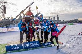 12.01.2020, Dresden, Germany (GER): Team France   - FIS world cup cross-country, team sprint, Dresden (GER). www.nordicfocus.com. © Thibaut/NordicFocus. Every downloaded picture is fee-liable.