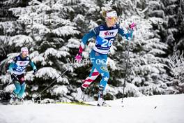 19.01.2020, Nove Mesto, Czech Republic (CZE): Sadie Maubet Bjornsen (USA) - FIS world cup cross-country, pursuit women, Nove Mesto (CZE). www.nordicfocus.com. © Modica/NordicFocus. Every downloaded picture is fee-liable.