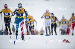 25.01.2020, Oberstdorf, Germany (GER): Jessica Diggins (USA) - FIS world cup cross-country, skiathlon women, Oberstdorf (GER). www.nordicfocus.com. © Thibaut/NordicFocus. Every downloaded picture is fee-liable.