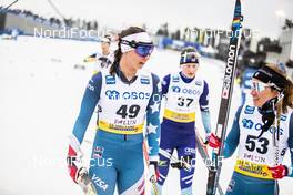 09.02.2020, Falun, Sweden (SWE): Julia Kern (USA), Sophie Caldwell (USA), (l-r)  - FIS world cup cross-country, 10km women, Falun (SWE). www.nordicfocus.com. © Modica/NordicFocus. Every downloaded picture is fee-liable.