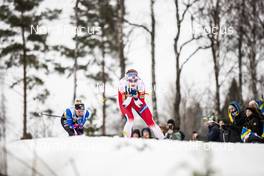 09.02.2020, Falun, Sweden (SWE): Astrid Uhrenholdt Jacobsen (NOR), Frida Karlsson (SWE), (l-r)  - FIS world cup cross-country, 10km women, Falun (SWE). www.nordicfocus.com. © Modica/NordicFocus. Every downloaded picture is fee-liable.