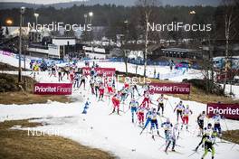 09.02.2020, Falun, Sweden (SWE): Start of the race (l-r)  - FIS world cup cross-country, 10km women, Falun (SWE). www.nordicfocus.com. © Modica/NordicFocus. Every downloaded picture is fee-liable.