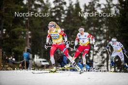 09.02.2020, Falun, Sweden (SWE): Therese Johaug (NOR), Heidi Weng (NOR), (l-r)  - FIS world cup cross-country, 10km women, Falun (SWE). www.nordicfocus.com. © Modica/NordicFocus. Every downloaded picture is fee-liable.