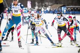 09.02.2020, Falun, Sweden (SWE): Moa Lundgren (SWE), Katherine Stewart-Jones (CAN), (l-r)  - FIS world cup cross-country, 10km women, Falun (SWE). www.nordicfocus.com. © Modica/NordicFocus. Every downloaded picture is fee-liable.