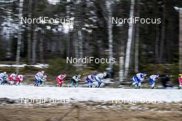 09.02.2020, Falun, Sweden (SWE): The Leading Group (l-r)  - FIS world cup cross-country, 15km men, Falun (SWE). www.nordicfocus.com. © Modica/NordicFocus. Every downloaded picture is fee-liable.