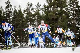 09.02.2020, Falun, Sweden (SWE): Andrew Musgrave (GBR), Jovian Hediger (SUI), (l-r)  - FIS world cup cross-country, 15km men, Falun (SWE). www.nordicfocus.com. © Modica/NordicFocus. Every downloaded picture is fee-liable.