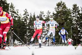 09.02.2020, Falun, Sweden (SWE): Simen Hegstad Krueger (NOR), Calle Halfvarsson (SWE), (l-r)  - FIS world cup cross-country, 15km men, Falun (SWE). www.nordicfocus.com. © Modica/NordicFocus. Every downloaded picture is fee-liable.