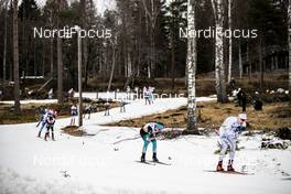 09.02.2020, Falun, Sweden (SWE): Hugo Lapalus (FRA), Viktor Braennmark (SWE), (l-r)  - FIS world cup cross-country, 15km men, Falun (SWE). www.nordicfocus.com. © Modica/NordicFocus. Every downloaded picture is fee-liable.
