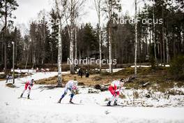 09.02.2020, Falun, Sweden (SWE): Calle Halfvarsson (SWE), Simen Hegstad Krueger (NOR), (l-r)  - FIS world cup cross-country, 15km men, Falun (SWE). www.nordicfocus.com. © Modica/NordicFocus. Every downloaded picture is fee-liable.
