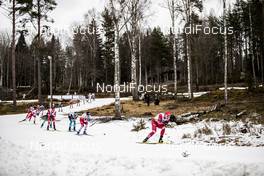 09.02.2020, Falun, Sweden (SWE): Andrey Melnichenko (RUS), Sjur Roethe (NOR), (l-r)  - FIS world cup cross-country, 15km men, Falun (SWE). www.nordicfocus.com. © Modica/NordicFocus. Every downloaded picture is fee-liable.