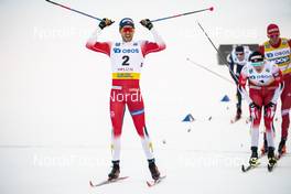 08.02.2020, Falun, Sweden (SWE): Paal Golberg (NOR), Erik Valnes (NOR), (l-r)  - FIS world cup cross-country, individual sprint, Falun (SWE). www.nordicfocus.com. © Modica/NordicFocus. Every downloaded picture is fee-liable.
