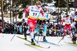 08.02.2020, Falun, Sweden (SWE): Fredrik Riseth (NOR), Richard Jouve (FRA), (l-r)  - FIS world cup cross-country, individual sprint, Falun (SWE). www.nordicfocus.com. © Modica/NordicFocus. Every downloaded picture is fee-liable.