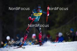 15.02.2020, Oestersund, Sweden (SWE): Ricardo Izquierdo-Bernier (CAN) - FIS world cup cross-country, 15km men, Oestersund (SWE). www.nordicfocus.com. © Vianney THIBAUT/NordicFocus. Every downloaded picture is fee-liable.