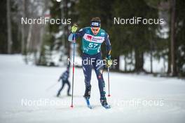16.02.2020, Oestersund, Sweden (SWE): Paolo Ventura (ITA) - FIS world cup cross-country, pursuit men, Oestersund (SWE). www.nordicfocus.com. © THIBAUT/NordicFocus. Every downloaded picture is fee-liable.