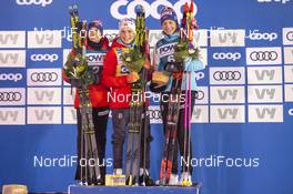 18.02.2020, Are, Sweden (SWE): Heidi Weng (NOR), Therese Johaug (NOR), Astrid Uhrenholdt Jacobsen (NOR) - FIS world cup cross-country, individual sprint, Are (SWE). www.nordicfocus.com. © Thibaut/NordicFocus. Every downloaded picture is fee-liable.